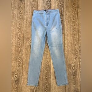 JC JQ Jeans 2007 Light Wash High Waist Straight Leg 2X